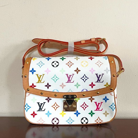 Louis Vuitton Handbags - Louis Vuitton Monogram Multicolore Sologne White